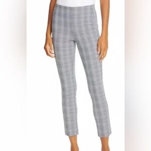 NWT Rag & Bone Simone Black and Grey Plaid Straight Cropped Pants Sz 4 MSRP $325